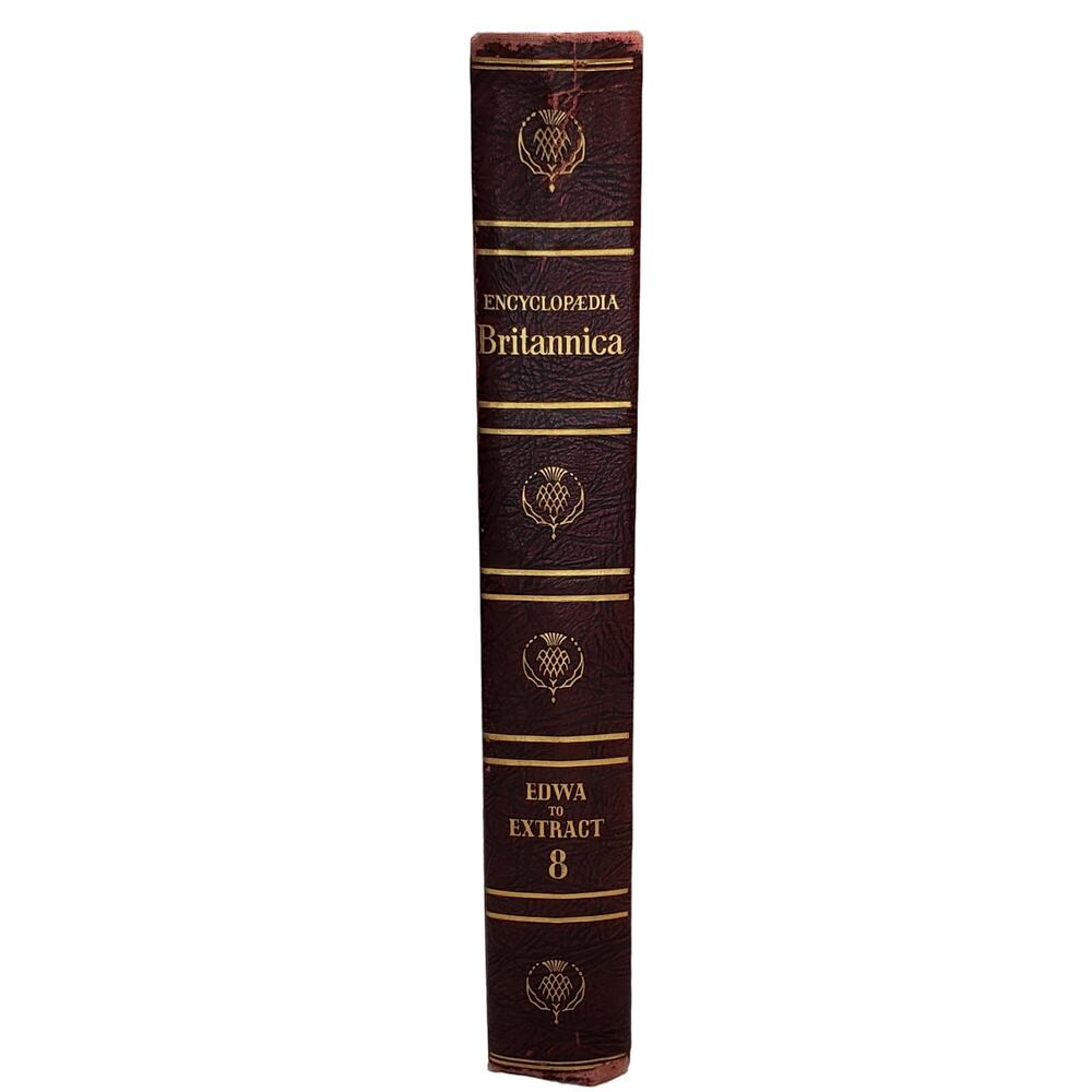 1959 Edition Encyclopedia Britannica Vtg HC Volume 8 EDWA to EXTRACT Educational